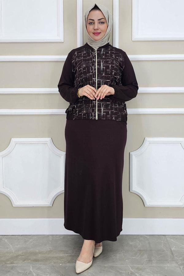 KADIN DESENLİ TESETTÜR TAKIM - Image 1