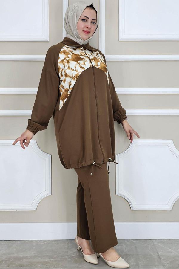 KADIN DESEN KOMBİNLİ TESETTÜR TAKIM - Image 1