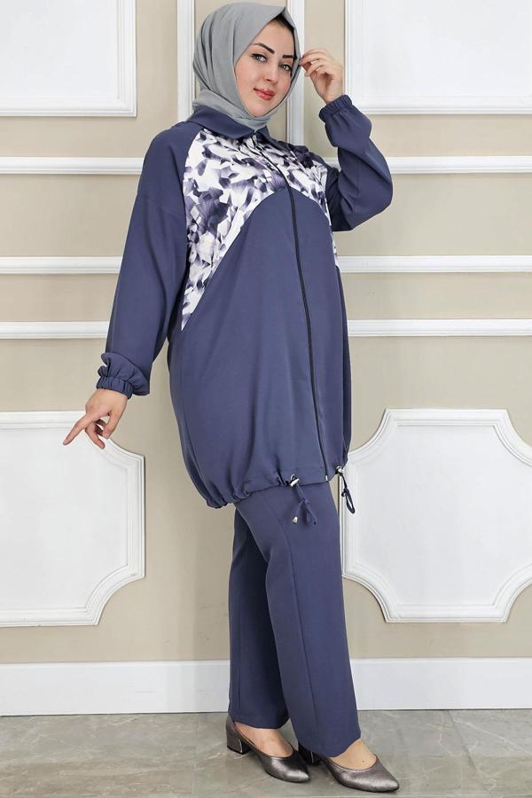 KADIN DESEN KOMBİNLİ TESETTÜR TAKIM - Image 1