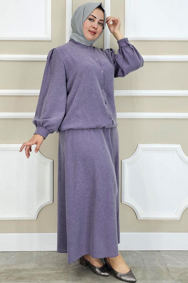 KADIN TAŞ DETAYLI TESETTÜR TAKIM - Image 1