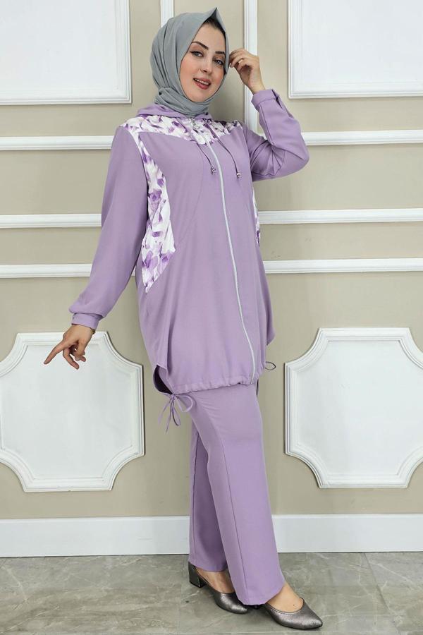 KADIN KOMBİN DETAYLI TESETTÜR TAKIM - Image 1