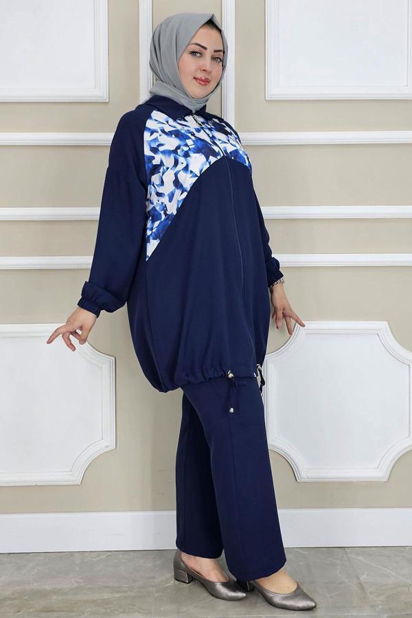 KADIN DESEN KOMBİNLİ TESETTÜR TAKIM - Image 1