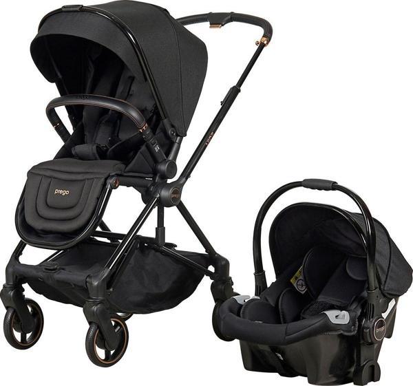 Prego Mios Travel Bebek Arabası 2066 Silver Siyah - Image 1