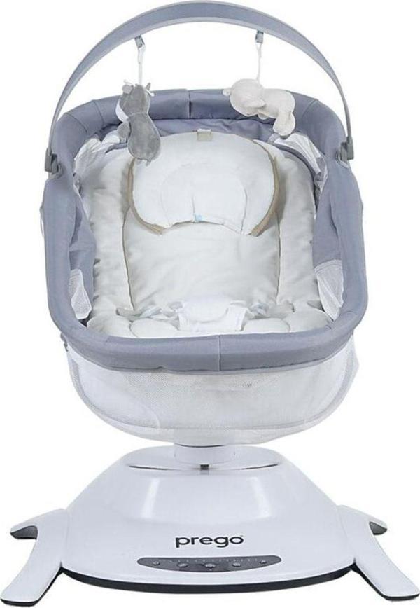 Prego 4086-1 360 Derece Dönebilen Portbebeli Yummy Elektrikli Beşik - Image 1