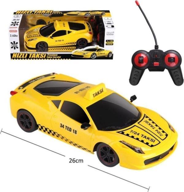 Toysan 1:16 Uzaktan Kumandalı Şarjlı Süper Car Taksi Araba - Image 1