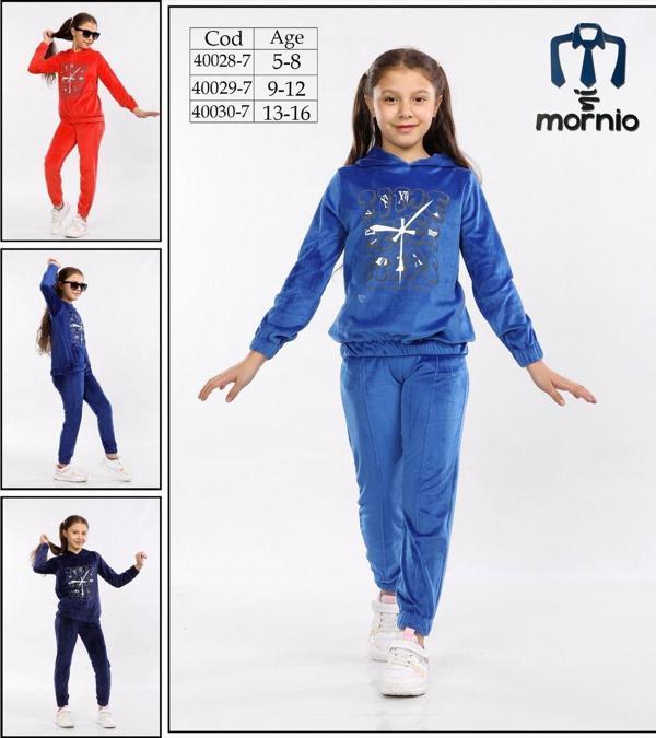 Annebebe Kadife Time Never Baskılı Takım - Image 1