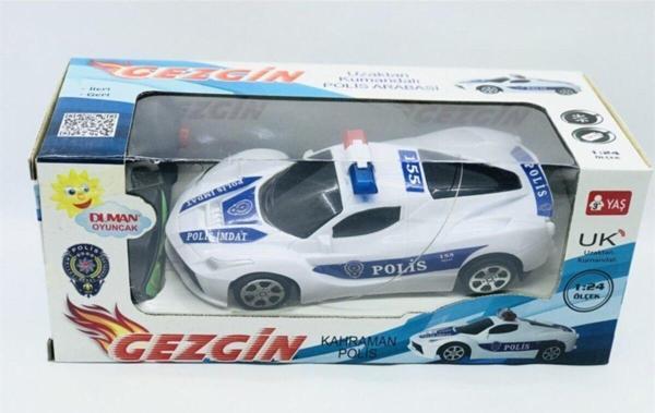 Duman Oyuncak 2017P Gezgin Polis Taksi Uzaktan Kumandalı Oyuncak Araba - Image 1