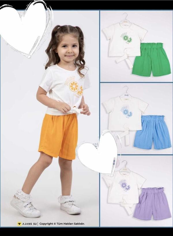 Annebebe Limon Baskılı Kız Takım - Image 1