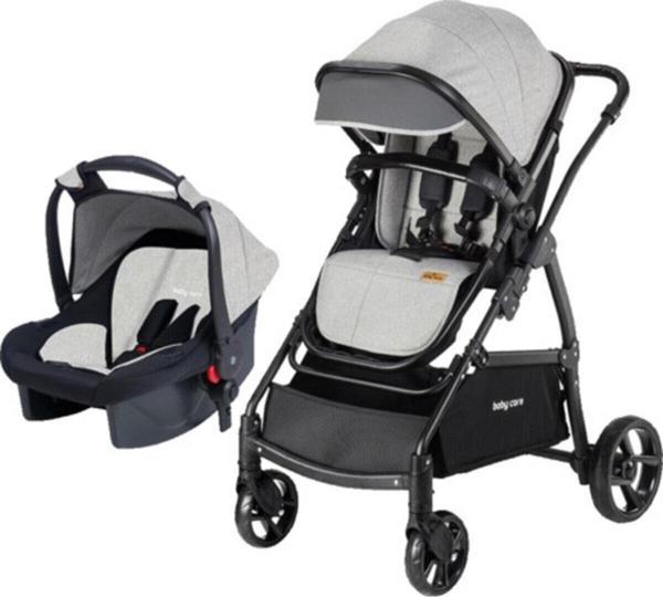 Baby Care Safari Gri Trio Travel Sistem Bebek Arabası Puset - Image 1