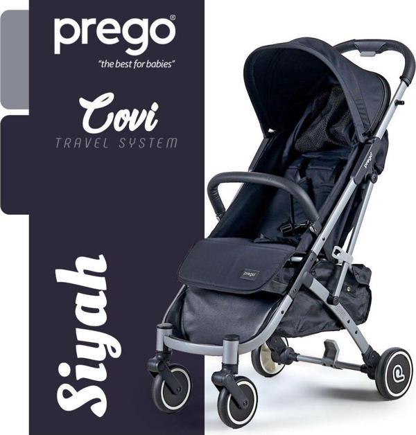 Prego 2024 Covi Travel Bebek Arabası Siyah - Image 1