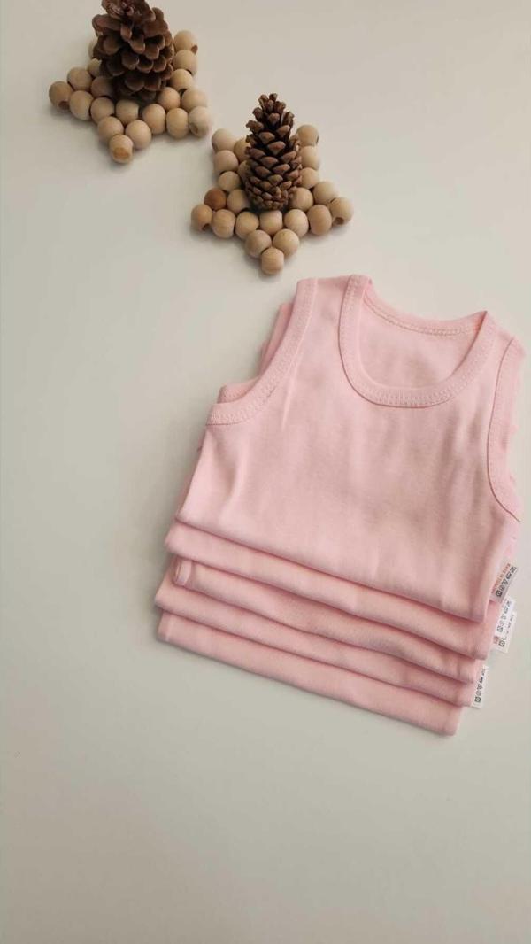 Annebebe %100 Pamuk 5'Li Basic Bisiklet Yaka Çıtçıtlı Body Zıbın Atlet - Image 1