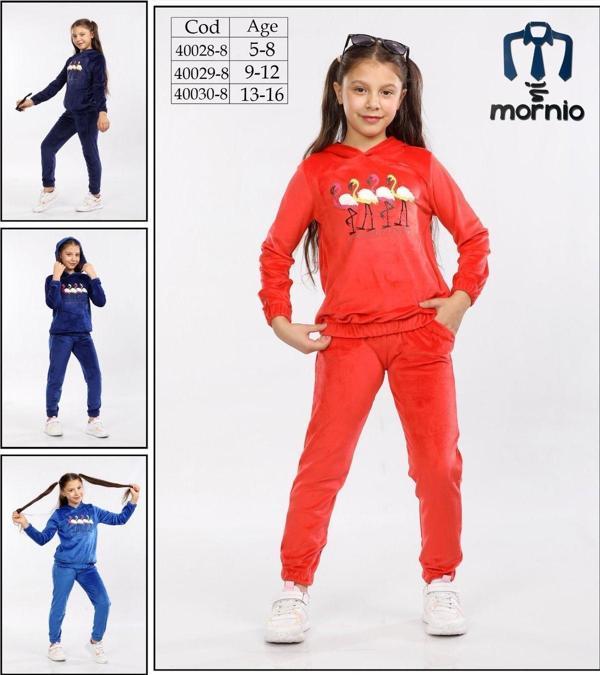 Annebebe Kadife Pelikanlı Taşlı Takım - Image 1