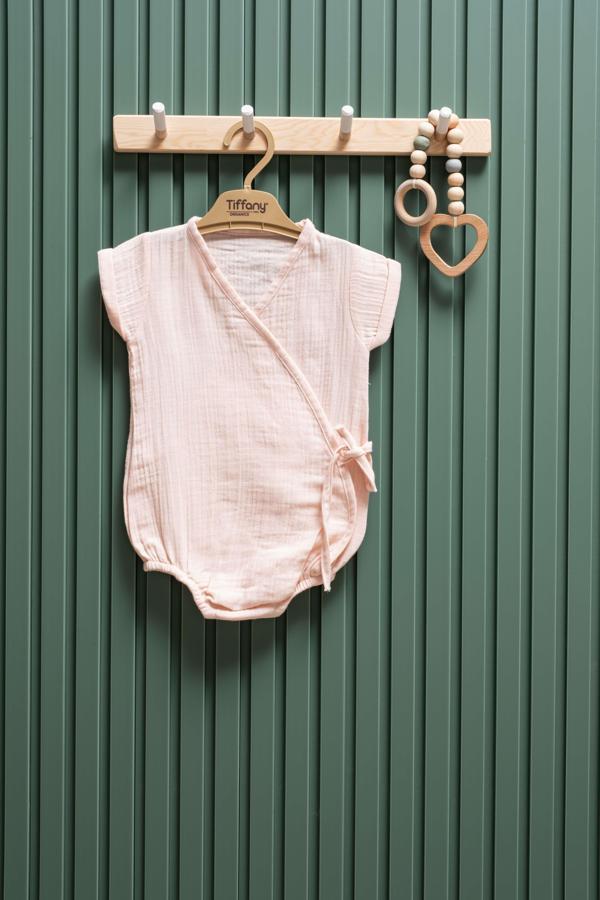 Unisex Müslin Kruvaze Badi  0-12 Ay %100 Pamuk - Image 1