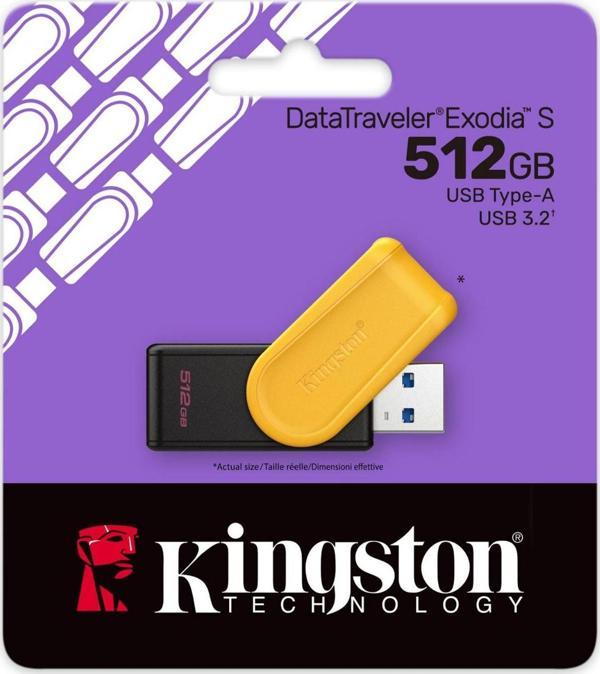 Kingston Datatraveler Exodia S 512Gb Dtxs Usb3.2 Gen.1 Usb Flash Bellek - Image 1