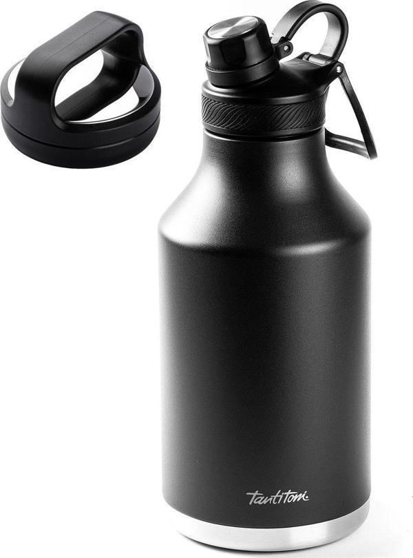 Tantitoni 012-01-SİYAH 2 KAPAKLI ÇİFT KATMANLI TERMOS 1.9L - Image 1