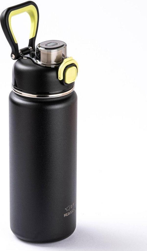Tantitoni OKADI ÇIKARILABİLİR PİPETLİ SİYAH PASLANMAZ ÇELİK TERMOS 750ML - Image 1