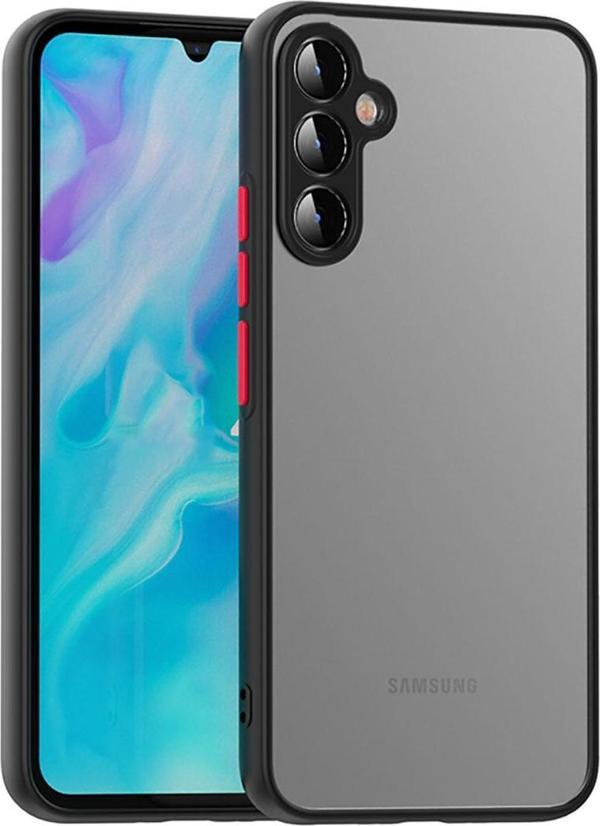 Samsung Galaxy A24 Uyumlu Kamera Korumalı Darbeye Karşı Dayanıklı Arkası Mat Silikon Kılıf - Image 1