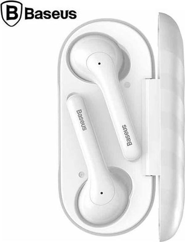 Baseus Encok W07 TWS Kulak İçi Bluetooth Kulaklık Beyaz - Image 1