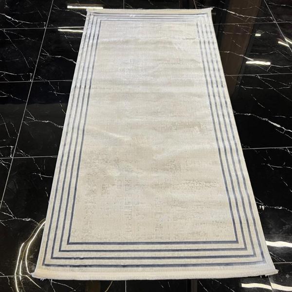 Hoom Rugs Zenith 1047 Mikrofiber Kaymaz Taban Yıkanabilir Antibakteriyel Modern A.Blue Halı - Image 1