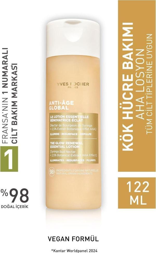 Yves Rocher Aha Losyon- Yenileyici Yaşlanma Karşıtı Bitkisel Kök Bakımı/ Anti-Age Global-122 Ml-99089 - Image 1