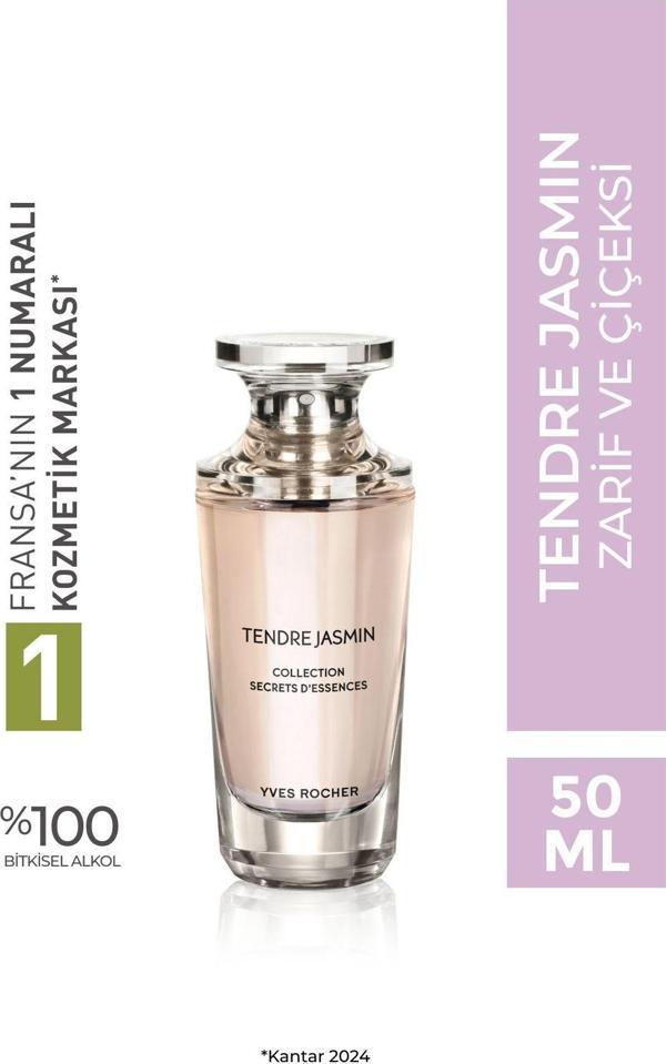 Yves Rocher Tendre Jasmin Edp- Secret D'Essence-Kadın Parfüm-Vegan-50Ml - Image 1