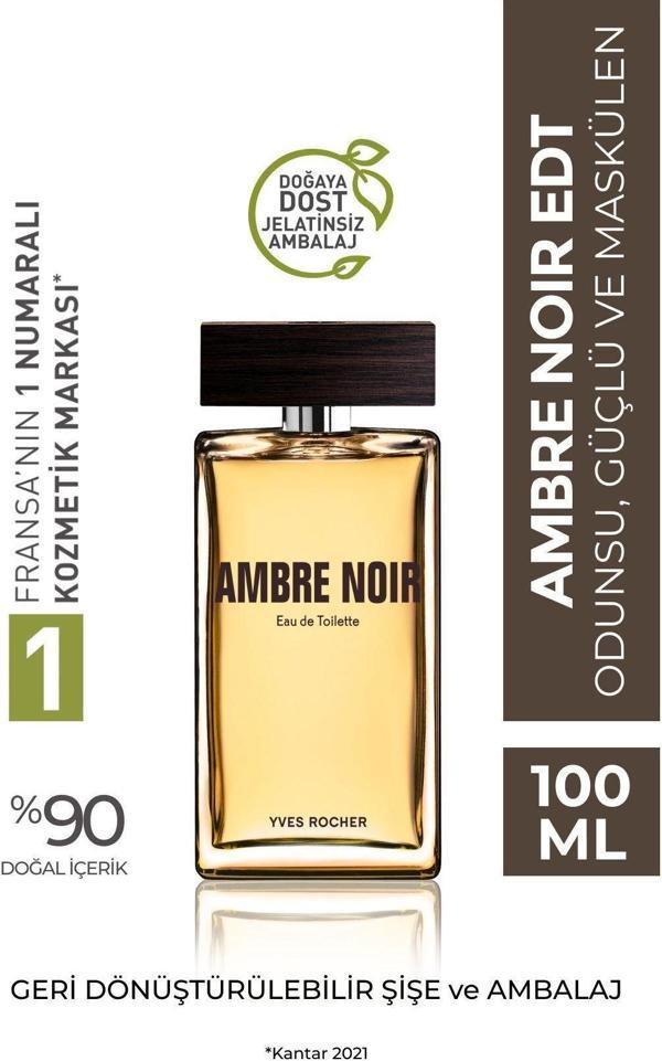Yves Rocher Ambre Noir Edt-Erkek Parfüm- Vegan-100Ml - Image 1