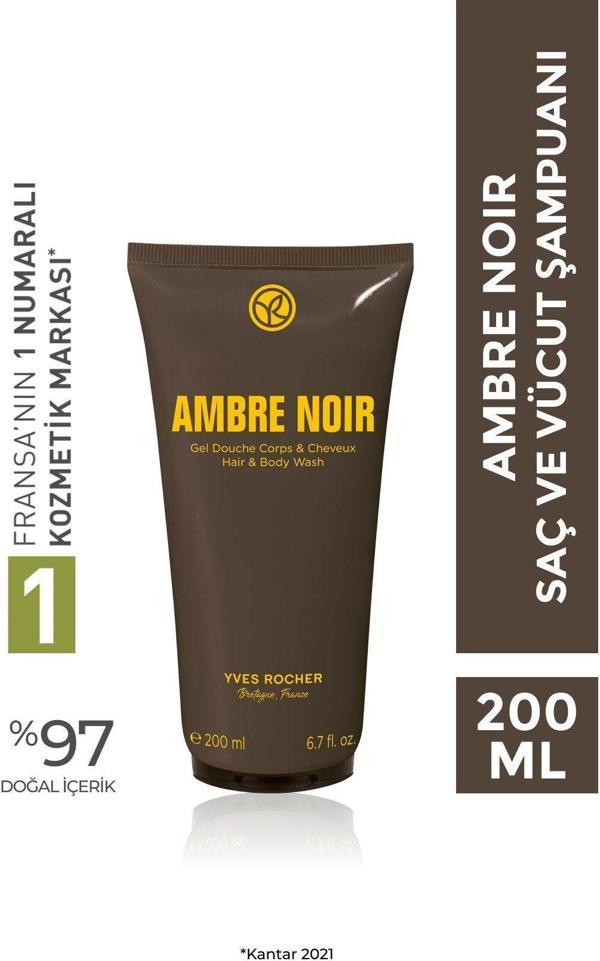 Yves Rocher Ambre Noir- Saç Ve Vücut Şampuanı - 200 Ml-38421 - Image 1