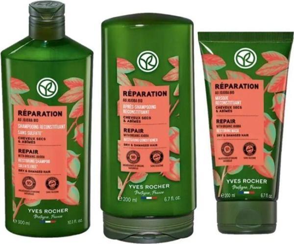 Yves Rocher Yıpranmış Saçlara Özel Onarıcı Bakım Seti - Image 1