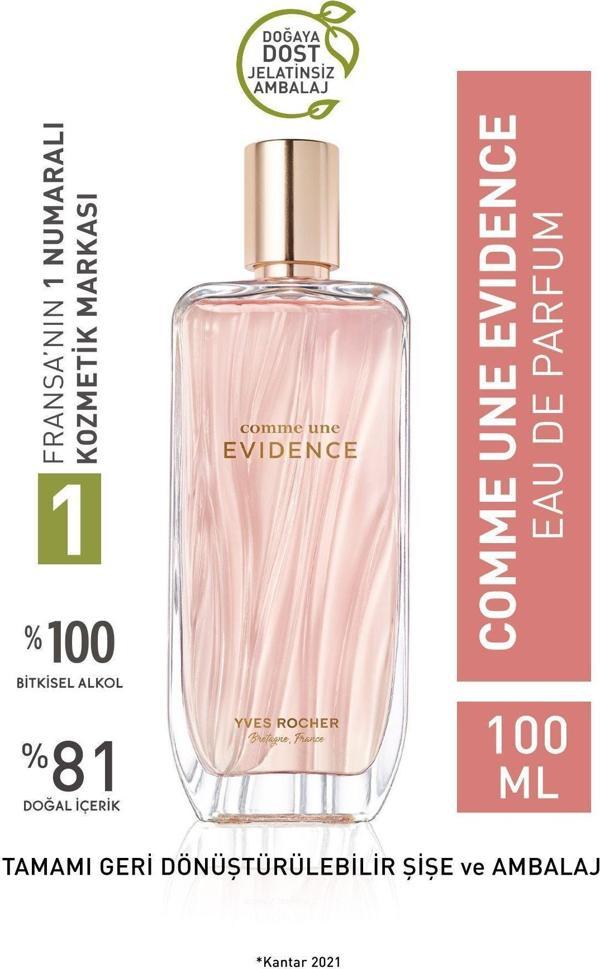 Yves Rocher Comme Une Evidence Edp- Comme Une Evidence- Kadın Parfüm-100Ml - Image 1