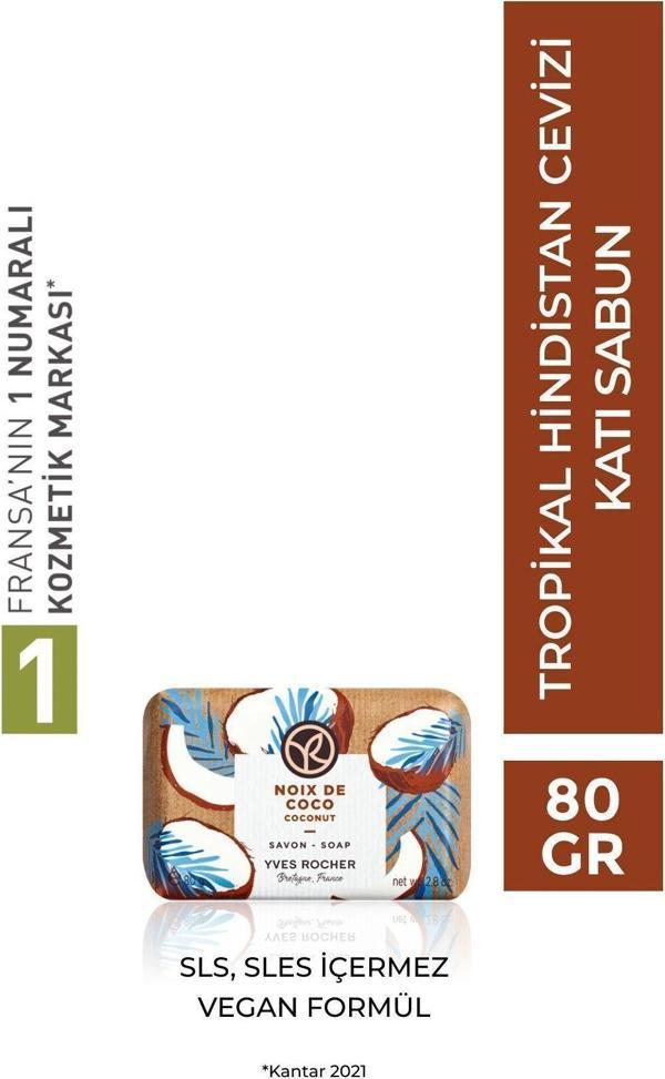 Yves Rocher Katı Sabun - Tropikal Hindistan Cevizi - 80G-49663 - Image 1
