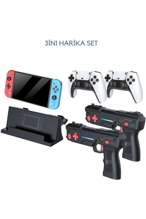 M20 Pro Taşınabilir Retro Atari, Oyun Konsolu, IPS 7 Inç Geniş Ekran, Çift Kol, Çift Tabanca, 128 GB - Image 1