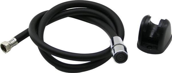 SİYAH PLASTİK PERLATÖRLÜ TAHARATMATİK HORTUM  120CM (2818) - Image 1