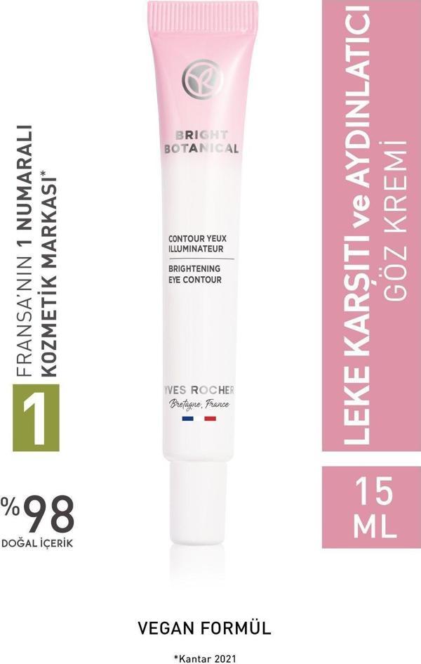 Yves Rocher Leke Ve Kırışık Karşıtı Bitkisel Bakım Bright Botanical - Hyalüronik Asit & Vitamin E-Göz Kremi-15Ml - Image 1