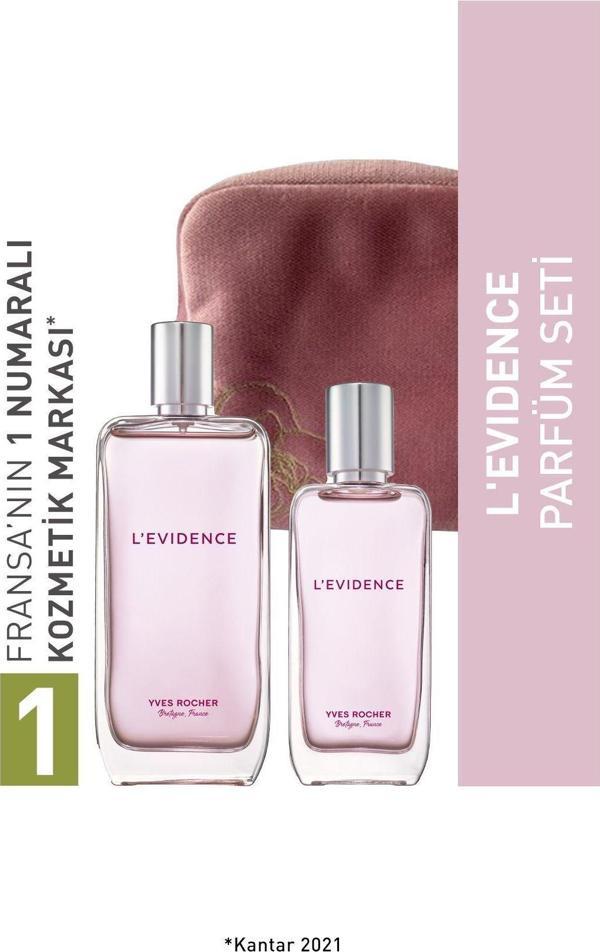 Yves Rocher L'Evidence Kadife Çantalı Parfüm Seti-9916723 - Image 1