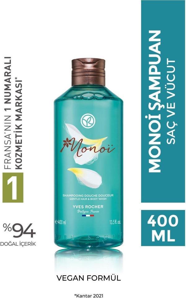 Yves Rocher Monoi Saç Ve Vücut Şampuanı 400 Ml - Image 1