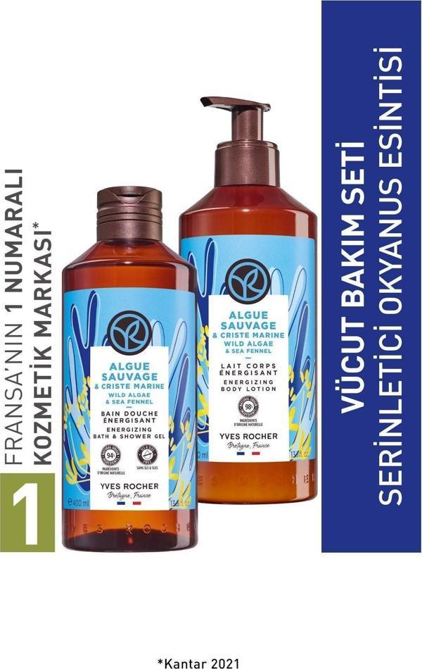 Yves Rocher Okyanus Esintisi Refill Duş Jeli Vücut Losyonu Seti-9916714 - Image 1