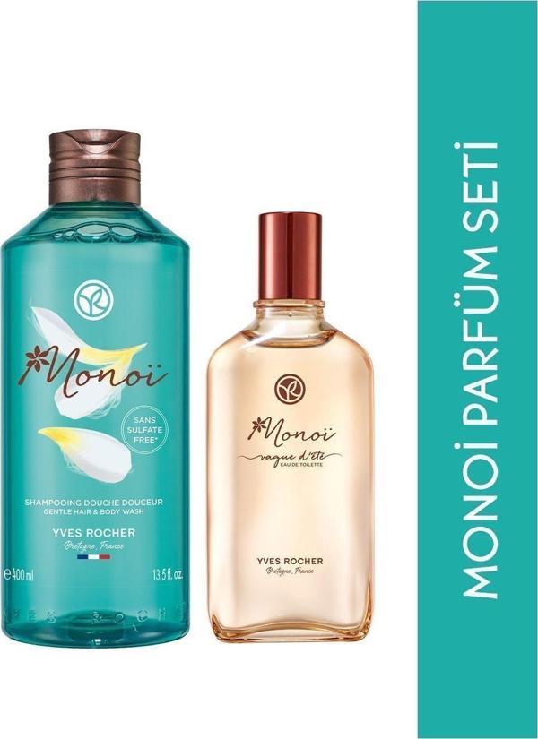 Yves Rocher Orjinal Boy Monoi Saç Vücut Şampuanı, Monoi Edt Seti - Image 1
