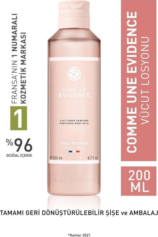 Yves Rocher Parfümlü Vücut Losyonu-Comme Une Evidence-Kadın Parfüm-Vegan-200Ml - Image 1