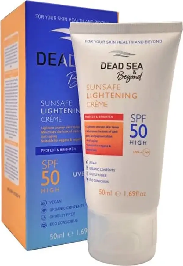 Dead Sea & Beyond Sunsafe Lightening SPF50 Güneş Kremi 50ML - Image 1