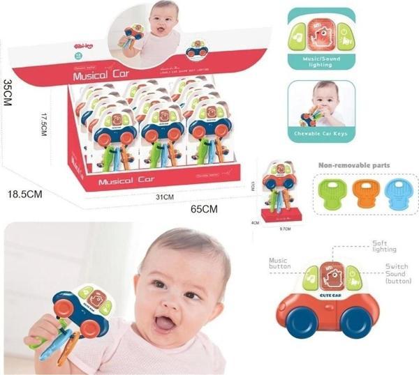BIB6001-Vardem Işıklı Müzikli Anahtarlıklı Bebek Arabası - Image 1