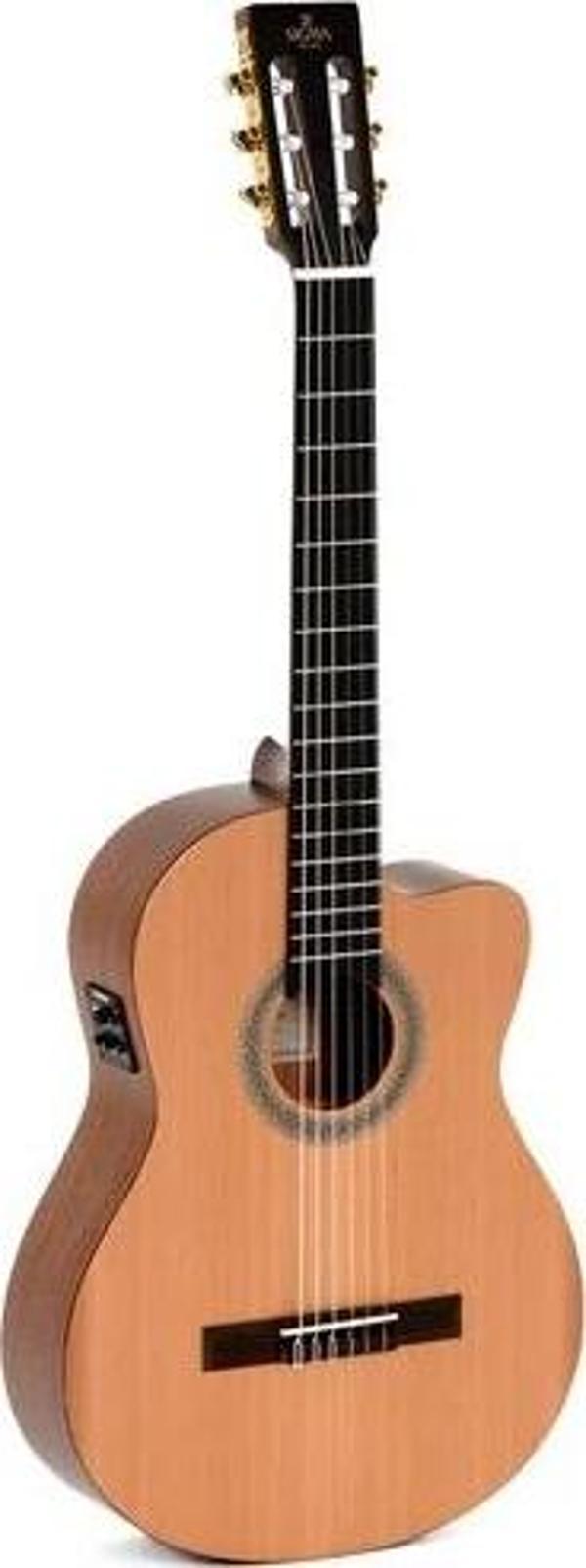 Sigma CMC-STE Elektro Klasik Gitar (Natural) - Image 1