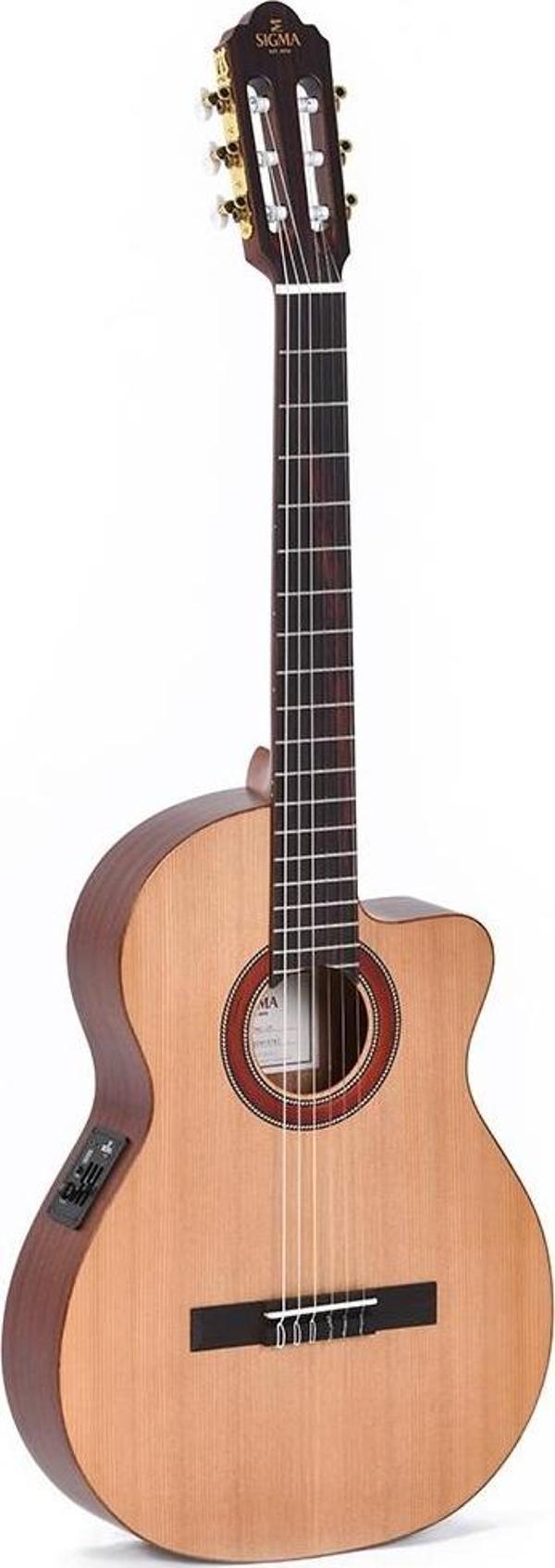 Sigma CTMC-2E Elektro Klasik Gitar (Natural) - Image 1