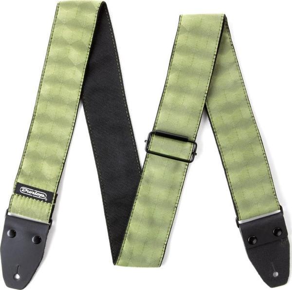Jim Dunlop  D6710 Jacquard Hexagon Echo Olive Gitar Askısı - Image 1