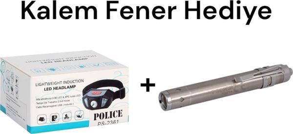 Usb Şarjlı Sensörlü Kafa Feneri Doktor Feneri Hediyeli  - Image 1