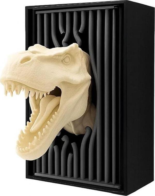 Dinozor Başlı Kitaplık Dekoru - Image 1