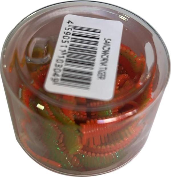 Pandora Perfect Soft Baits Sandworm 7cm Kavanozlu LRF Silikonu Tiger - Image 1