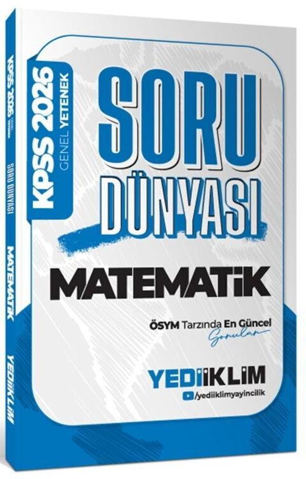 2026 KPSS Genel Yetenek Matematik Soru Dünyası Yediiklim Yayınları - Yediiklim Yayınları - Image 1