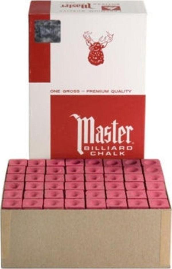 Buffalo Master Chalk Kırmızı Bilardo Iskata Tebeşiri 12 Adet - Image 1