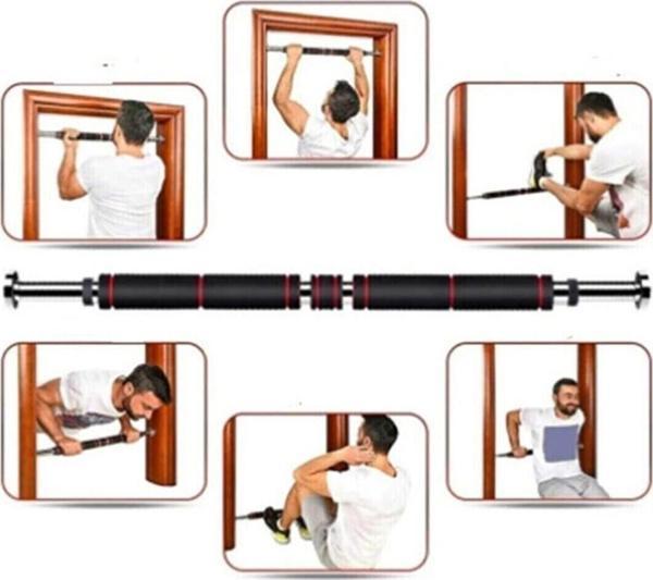 Leyaton Süngerli Barfix Demiri Barfiks Çubuğu Koridor Barfiks Barı 80 - 130 Cm Arası - Image 1