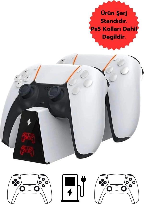 Blackbird Game Center Ps5 Stand 2 Kol Şarj İstasyonu Göstergeli Dock Tp5-0518B - Image 1
